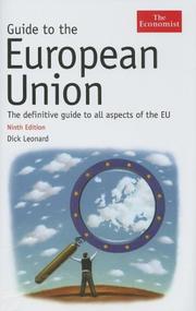 Cover of: Guide to the European Union, Ninth Edition (Economist Series)