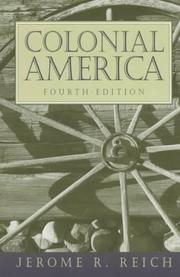Cover of: Colonial America by Jerome R. Reich