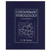 Cover of: Contaminant hydrogeology by C. W. Fetter