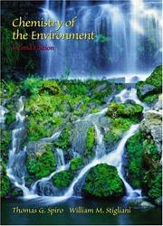 Cover of: Chemistry of the Environment (2nd Edition)
