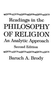 Cover of: Readings in the philosophy of religion by Baruch A. Brody