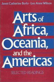 Cover of: Arts of Africa, Oceania, and the Americas: selected readings