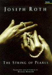 Cover of: THE STRING OF PEARLS by Joseph Roth
