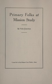 Cover of: Primary folks at mission study