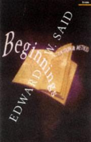 Cover of: Beginnings by Edward W. Said