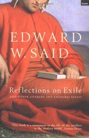 Cover of: Reflections on Exile by Edward W. Said
