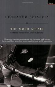 Cover of: The Moro Affair by Leonardo Sciascia