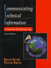 Cover of: Communicating technical information by Donald Pattow