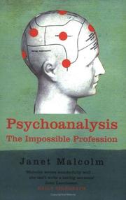 Cover of: Psychoanalysis by Janet Malcolm