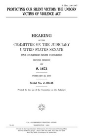 Cover of: Protecting our silent victims by United States Congress, United States House of Representatives, Committee on the Judiciary