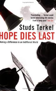 Cover of: Hope Dies Last by Studs Terkel