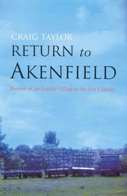 Cover of: Return to Akenfield: Portrait of an English Village in the 21st Century