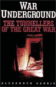Cover of: War underground | Alexander Barrie