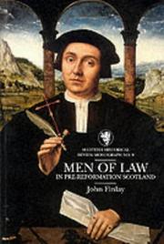 Cover of: Men of law in pre-reformation Scotland