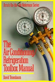 Cover of: Air conditioning and refrigeration toolbox manual