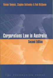 Cover of: Corporations Law in Australia
