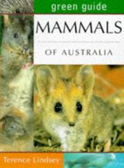 Cover of: Green Guide Mammals of Australia (Australian Green Guides)