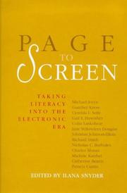 Cover of: Page to Screen: Taking Literacy into the Electronic Era