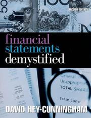 Cover of: Financial statements demystified by David Hey-Cunningham