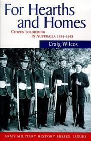 Cover of: For hearths and homes: citizen soldiering in Australia, 1854-1945