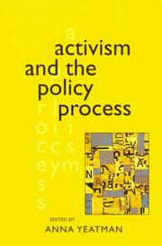 Cover of: Activism and the policy process
