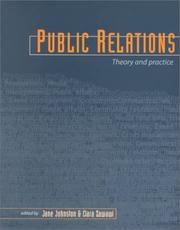 Cover of: Public relations: theory and practice