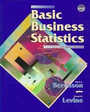 Cover of: Statistics for managers using Microsoft Excel by David M. Levine