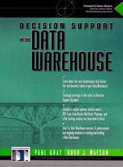 Cover of: Decision support in the data warehouse by Gray, Paul