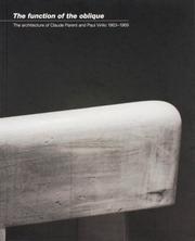 Cover of: The function of the oblique: the architecture of Claude Parent and Paul Virilio, 1963-1969