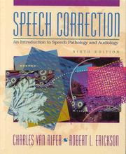 Cover of: Speech correction | Charles Van Riper