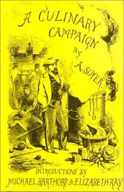 Cover of: A Culinary Campaign, 1857 by Alexis Soyer