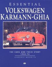 Cover of: Essential Volkswagen Karmann Ghia: The Cars and Their Story 1955-74 (Essential)