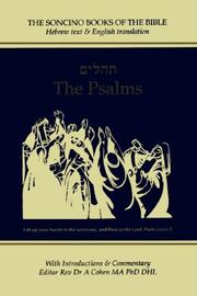 Cover of: The Psalms by with an introduction and commentary by A. Cohen ; revised by E. Oratz ; assisted by Shalom Shahar.