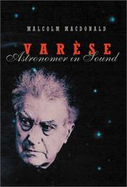 Cover of: Varèse: astronomer in sound
