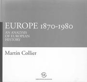 Cover of: Europe, 1870-1980