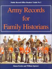 Cover of: Army records for family historians