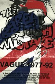 Cover of: The Great British Mistake: Vague 1977-92