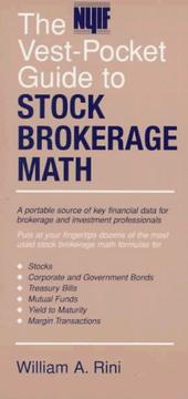 Cover of: The NYIF vest-pocket guide to stock brokerage math