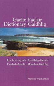 Cover of: Gaelic-English - English-Gaelic Dictionary by Derick S. Thomson