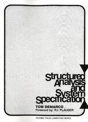 Cover of: Structured analysis and system specification