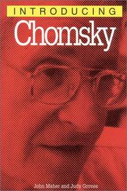 Cover of: Introducing Chomsky