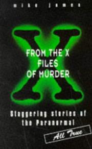 Cover of: From the X Files of Murder