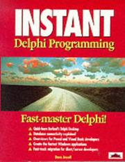 Cover of: Instant Delphi