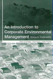 Cover of: An Introduction to Corporate Environmental Management by Stefan Schaltegger, Roger Burritt, Holger Petersen