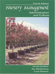 Cover of: Nursery Management: Administration and Culture (4th Edition)