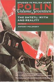 Cover of: Polin, Volume Seventeen - The Shtetl: Myth and Reality (Studies in Polish Jewry)