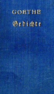 Cover of: Goethes Gedichte by Johann Wolfgang von Goethe