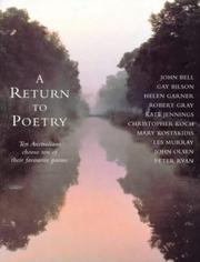 Cover of: A return to poetry: poems