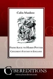 Cover of: From Alice to Harry Potter: children's fantasy in England