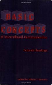 Cover of: Basic concepts of intercultural communication | 
